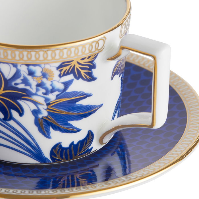 Wedgwood Taza de Té con Plato Hibiscus